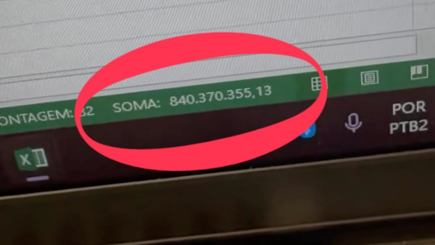 R$ 840 milhões de lucro isento